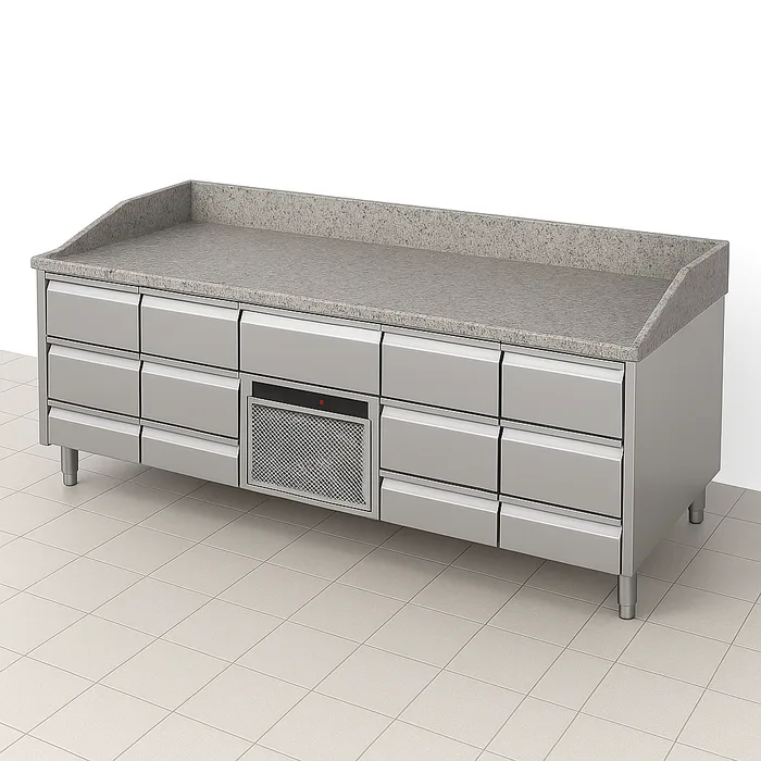 Galds ledusskapis ar granīta virsmu P424 2130mm