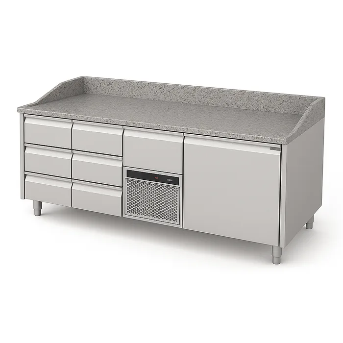 Galds ledusskapis ar granīta virsmu P438 2130mm