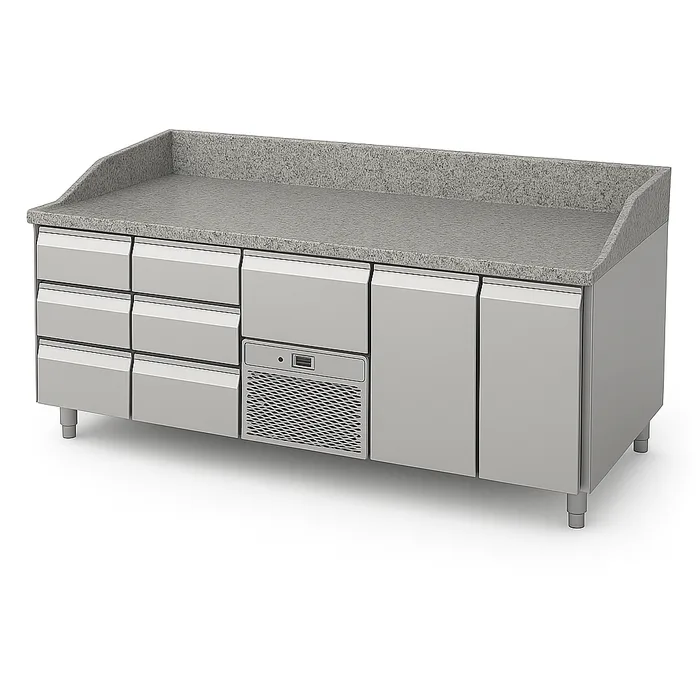Galds ledusskapis ar granīta virsmu P446 2130mm